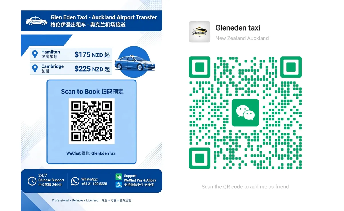 Chinese Taxi Auckland | WeChat Booking & 24/7 Chinese Support