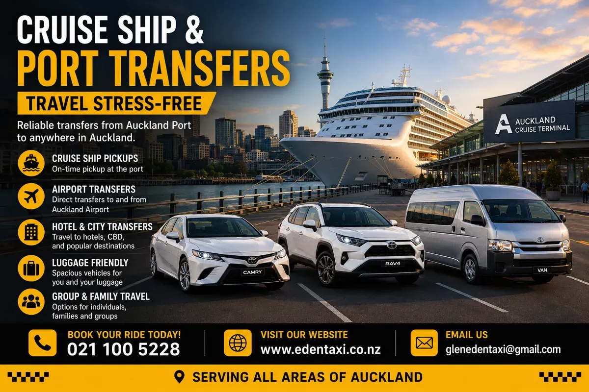 Auckland Cruise Ship Transfers from Queens Wharf & Princes Wharf