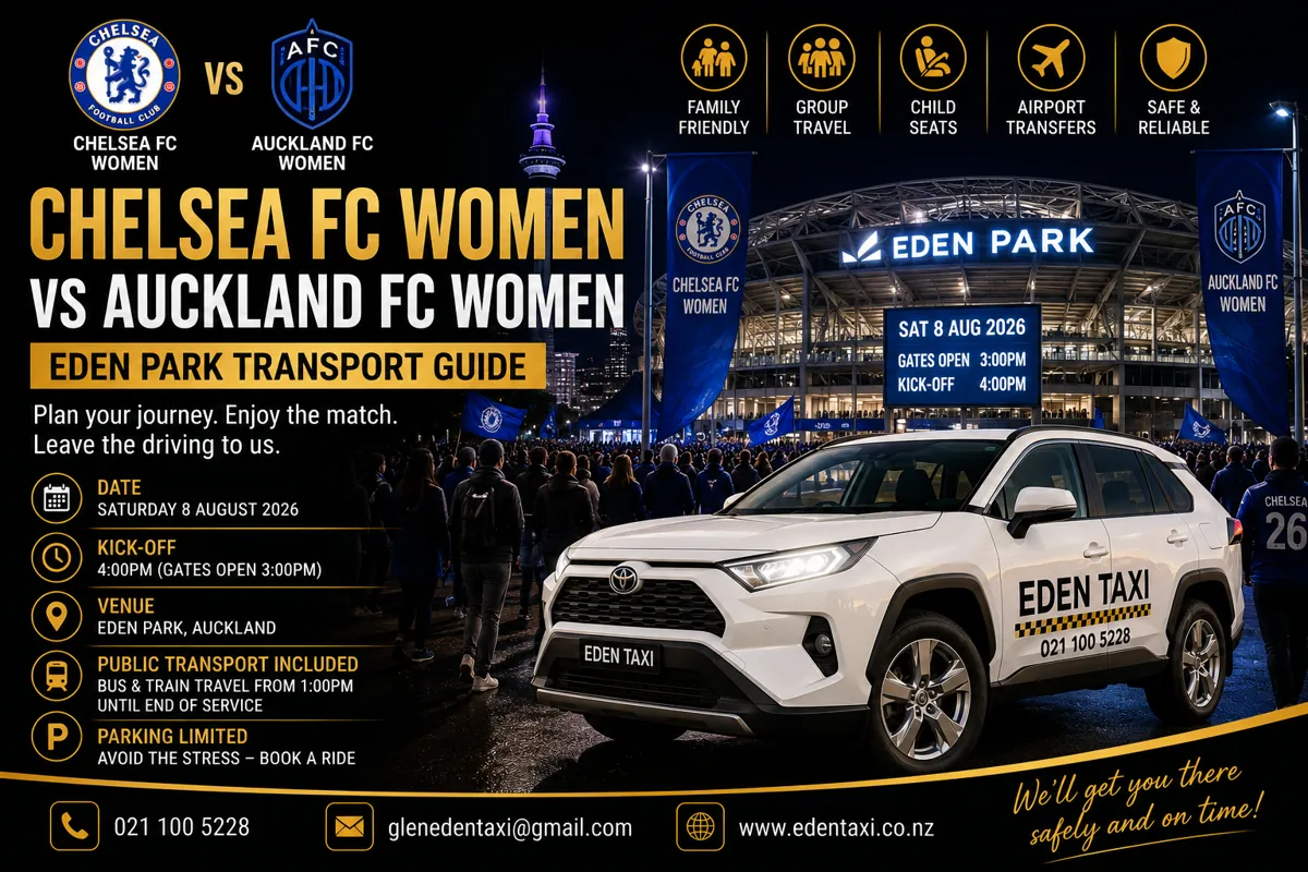 Chelsea FC Women vs Auckland FC Women: Eden Park Transport Guide